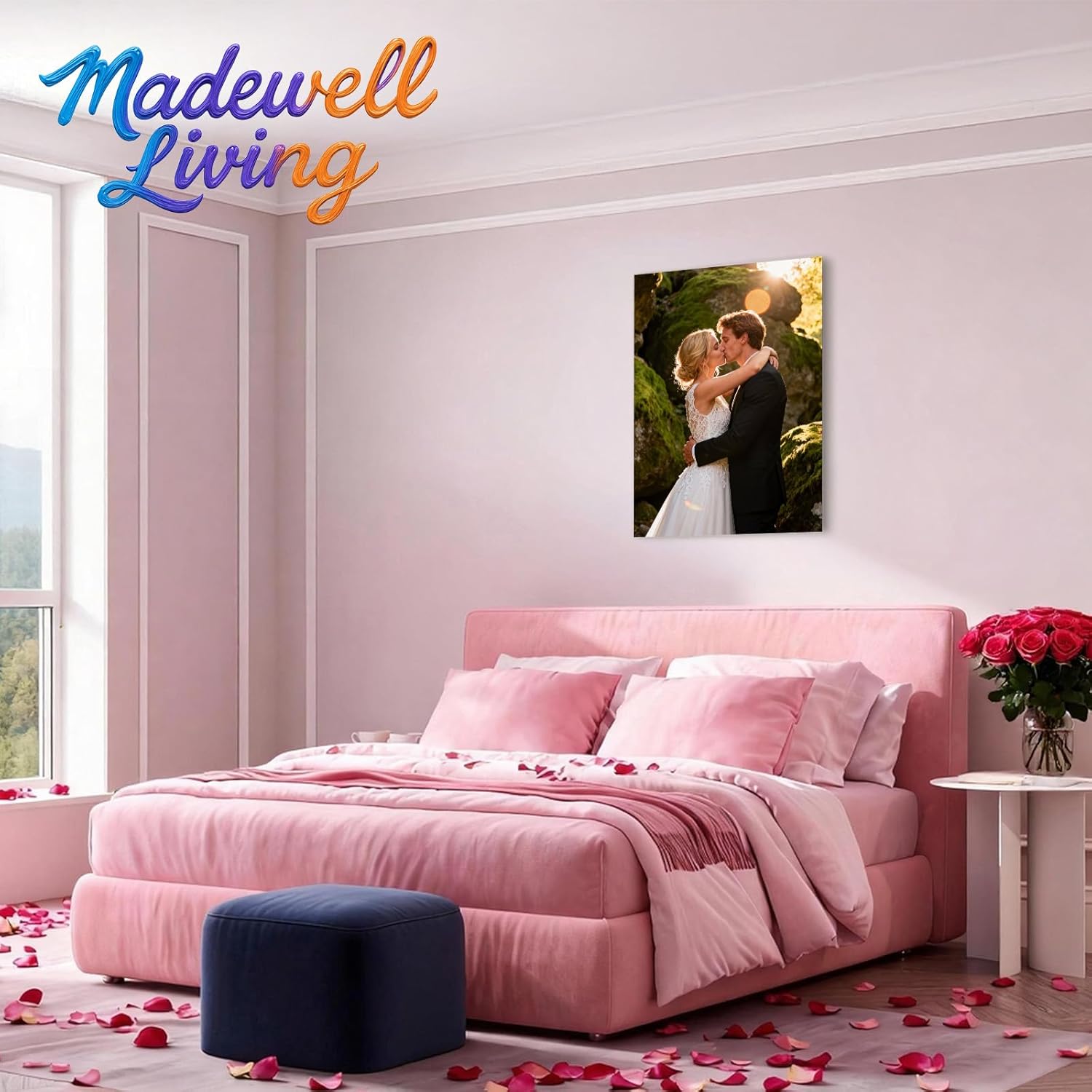 Madewell Living Custom Canvas Prints - Personalized 11x16 Inch Wall Art for Anniversary Gifts