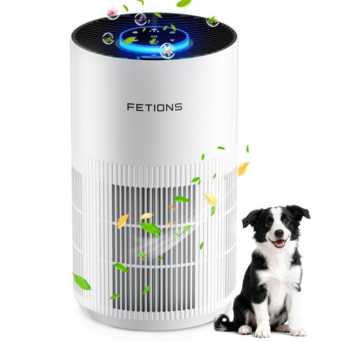 Air Purifiers for Bedroom Home up to 1200Ft², Small Air Purifier for Bedroom, H14 HEPA Air Purifiers for Home Pets,with Sleep Mode, 3 Speeds, Timer, Aroma Function
