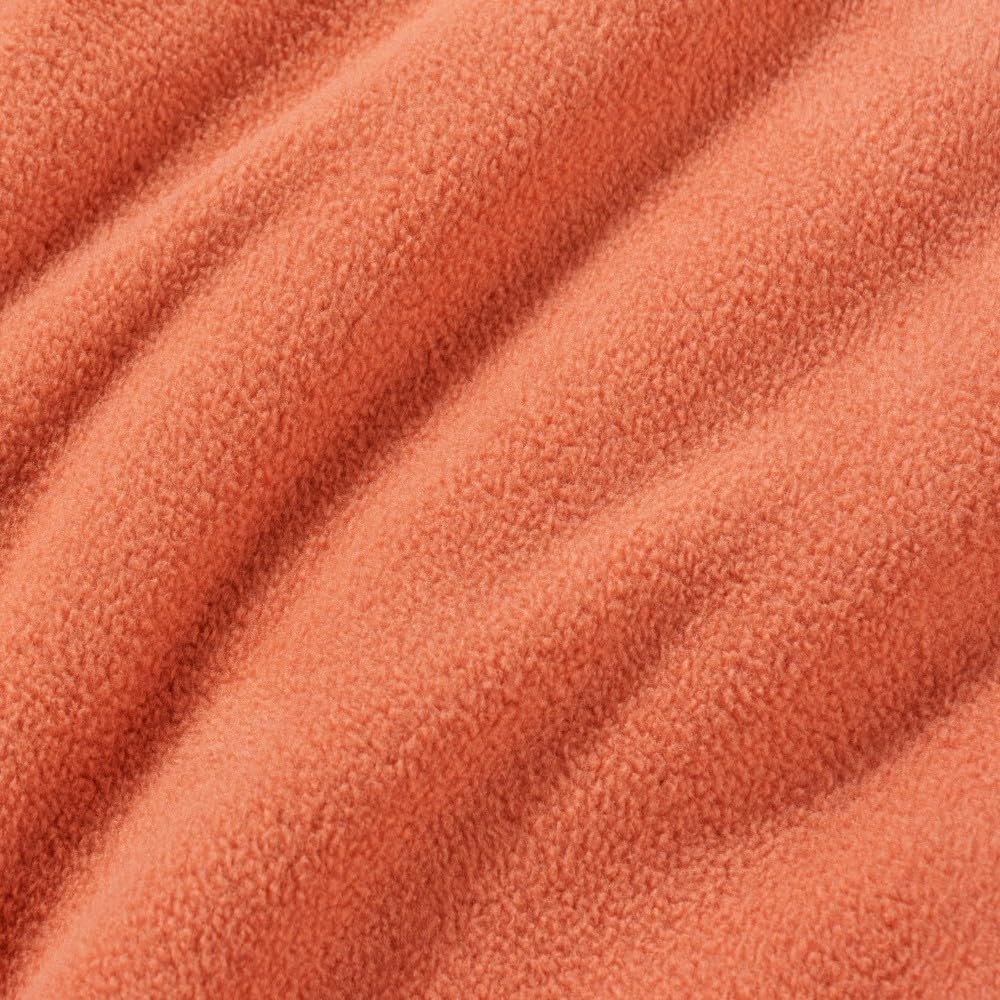 Berkshire Blanket Microfleece King Size Bed Blanket - Lightweight Plush Amberglow Orange, 90x108 Inches