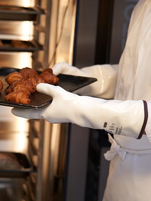 LANON 15" Liquid Silicone Oven Gloves - Heat Resistant, Waterproof, Extra Long, Large, Food Grade