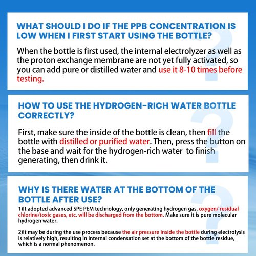Unosuich Hydrogen Water Bottle Generator - Up to 5000PPB High Concentration, SPE & PEM Tech for Pure Hydrogen, Portable Rechargeable Ionizer for Travel & Home, Healthy Antioxidant Gift