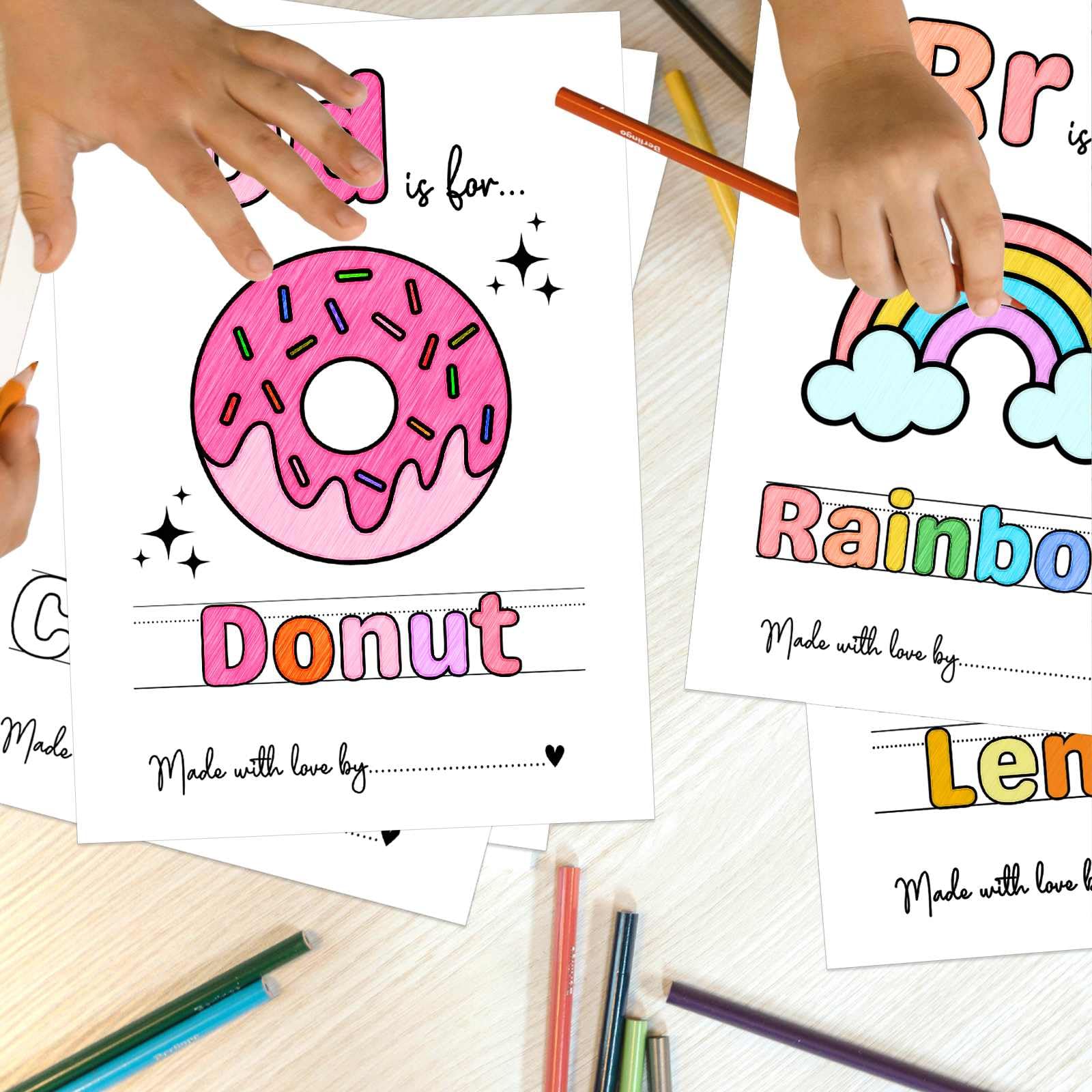 Baby's First ABC Book Baby Shower Activity, Boho Sun Baby Shower Guest Book Alternative with Alphabet Coloring Pages, Educational Keepsake & Activities, Sunshine Baby Shower Games Craft Kit