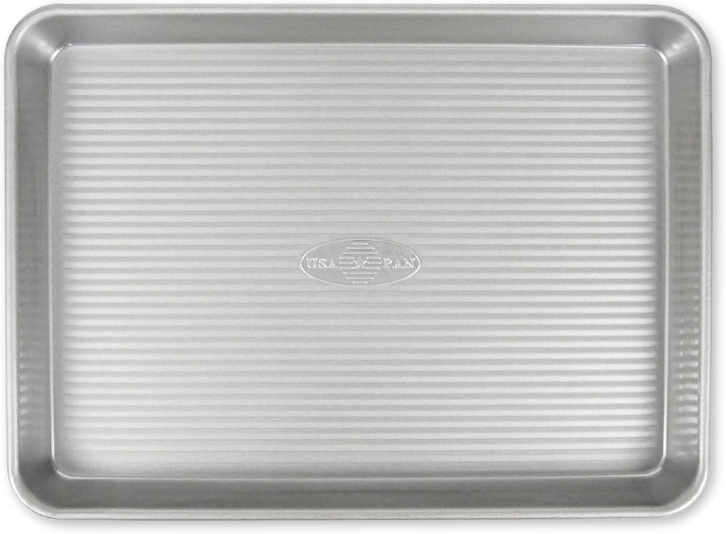 USA Pan Bakeware Nonstick Quarter Sheet Pan - Durable Aluminized Steel | 13 x 9.5 x 1 Inches