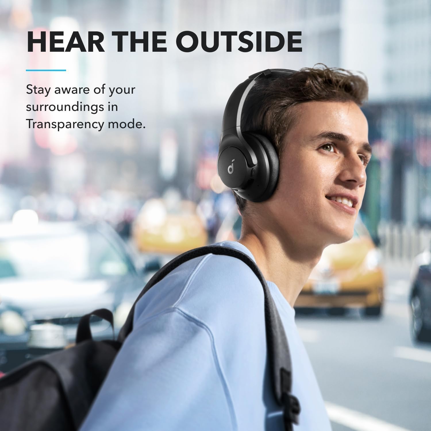 Soundcore by Anker Q20i Wireless Over-Ear Headphones - Hybrid Active Noise Cancelling, 40H Playtime, Hi-Res Audio, Big Bass, App Customization | Black