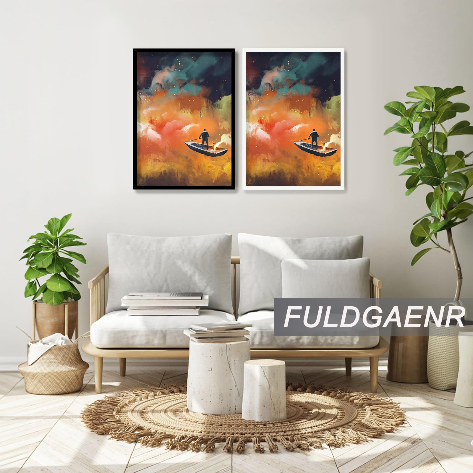 FULDGAENR 11x17 Picture Frame, Black Frames for 11 x 17 Inch Photo Poster Certificate, High Transparency Wall/Tabletop Frame with Horizontal Vertical Display (Black | 11"x17")