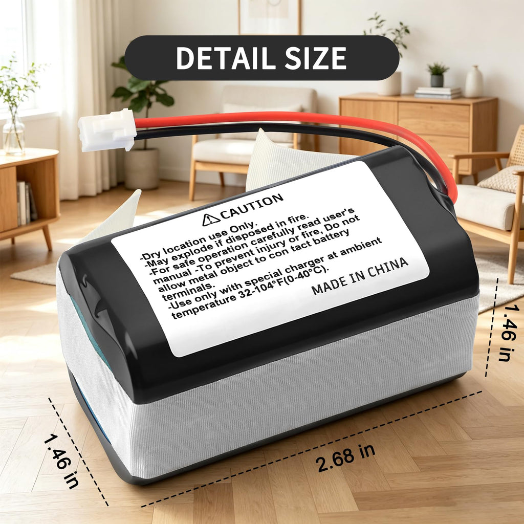 RVBAT85002 RVBAT85004 Battery Replacement for Shark RV9113A1US RV910S RV9106WXUS RV911AE RV9116ZXUS RV9122S1US RV9123S1US RV912S RV9126WXUS RV915S UR1105ARUS RV2520A0US RV9133S AV2501AOUS RVBAT85003