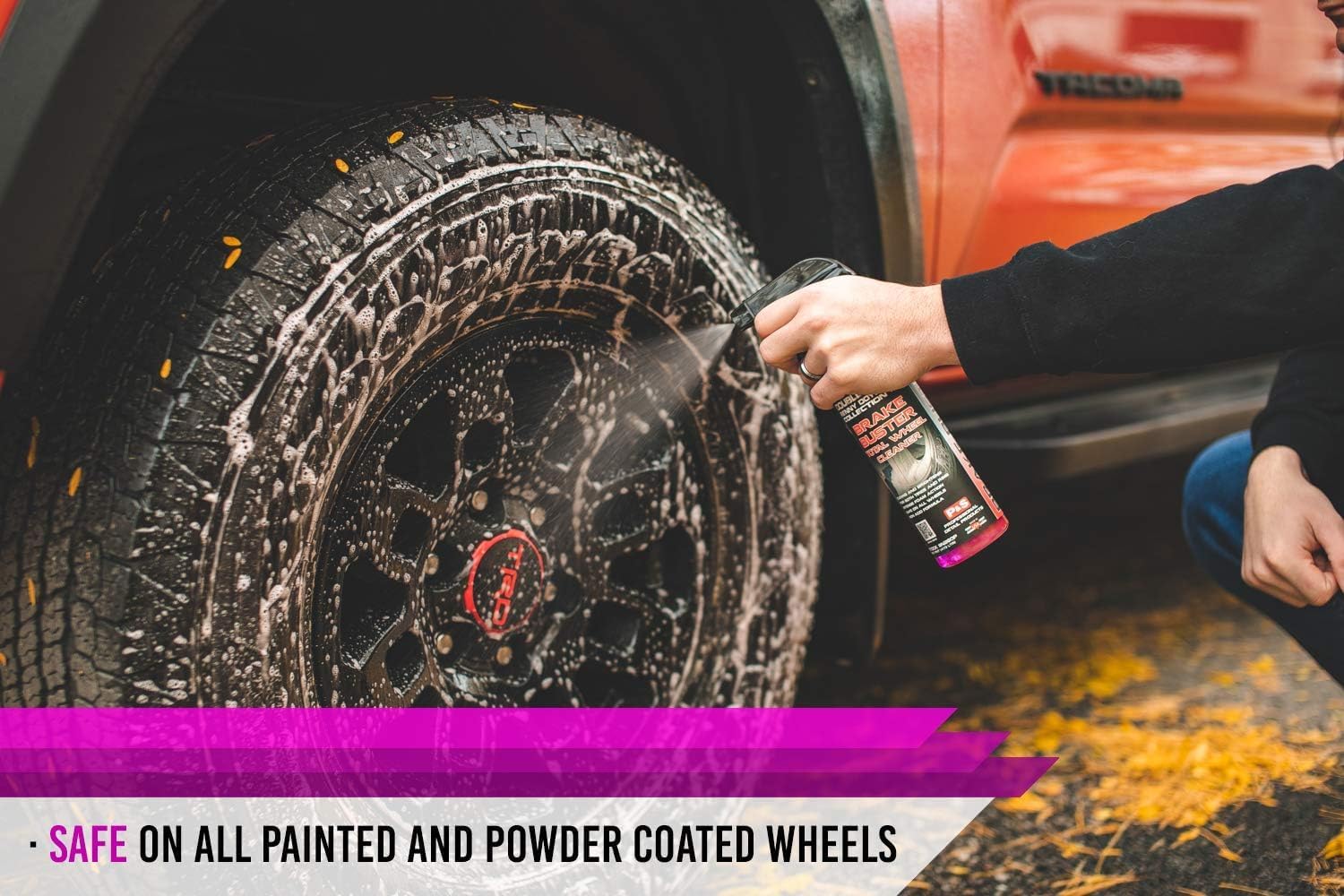 P & S Professional Detail Products - Brake Buster Wheel & Tire Cleaner - Non-Acid Formula, Safe for All Wheel Types - 1 Gallon
