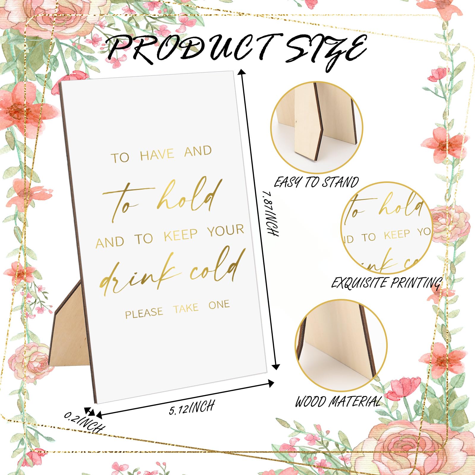 SiliFine 101 Pcs Wedding Can Cooler Bulk Engagement Party Favors for 100 Guests Cheers to Love Laughter, and I'll Drink Can Cooler with 1 Pcs Wooden Wedding Table Sign Bridal Shower Favor(White)