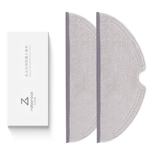 roborock 2 Pack Microfiber Mop Cloths for Q 5, Q5 Pro, Q5 Pro+, Q7, Q7Max, Q8Max, Q8Max+, E Series, S5, S5 Max, S 6, S6 Pure, S6 MaxV Robot Vacuum Cleaner, Mop Pad Replacement Accessories