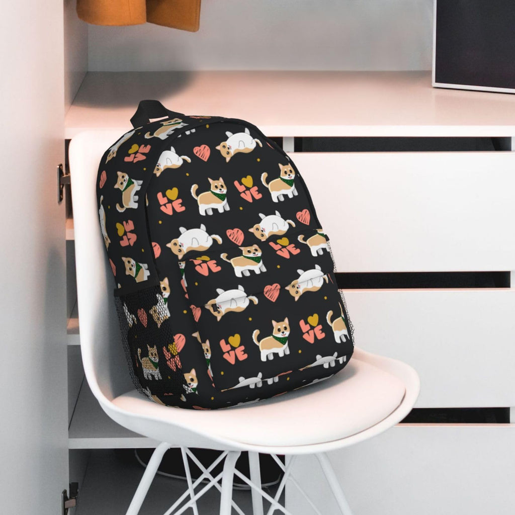 Uxeqtop Purple Bottom Cats Kids Backpack for School Elementary Lightweight Cute Students Bookbag for Teens Boys Girls School Bag