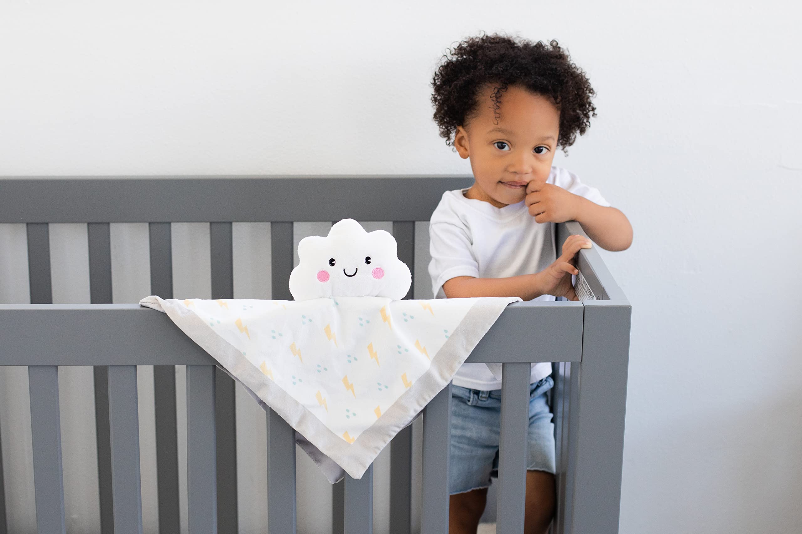 Pearhead Cloud Baby Security Blanket, Soft White Lovey for Newborns & Toddlers, Plush Snuggle Toy for Spring & Newborn Gifting, Gender-Neutral Baby Comfort Lovie