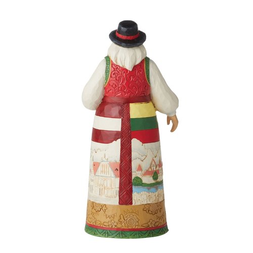 Enesco Jim Shore Heartwood Creek Christmas Around The World Baltic Santa Figurine, 7 Inch, Multicolor