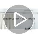 Naiture Stainless Steel Shower Curtain Hooks - Set of 12, Chrome