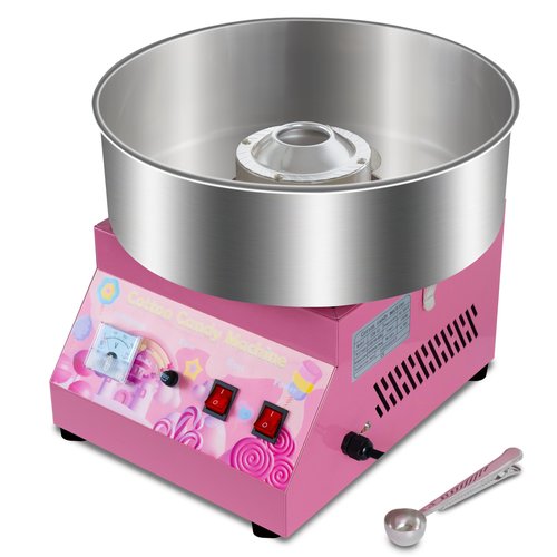 Cotton Candy Machine Commercial, 1000W Cotton Candy Maker Machine, Candy Floss Maker with Stainless Steel Bowl, Sugar Scoop，double switch easy and safe to use for Kids, Home, Party, Birthday, Festival