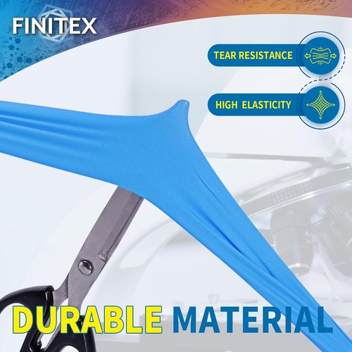 FINITEX Disposable Blue Nitrile Gloves - 6mil Heavy Duty, Latex-Free, 100PCS | Food Safe & Powder-Free