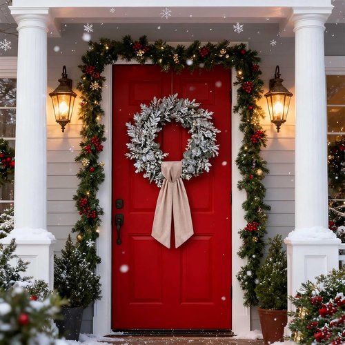 Brulap Wreath Sash | 2 Pack 55 Inch Decorative Ribbon for Weddings, Baby Showers & Christmas Decor
