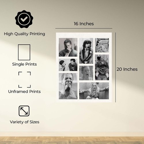 InkFlow Humorous Wall Art - Quirky Bathroom Prints for Unique Home Decor | 16x20 Unframed Art Print