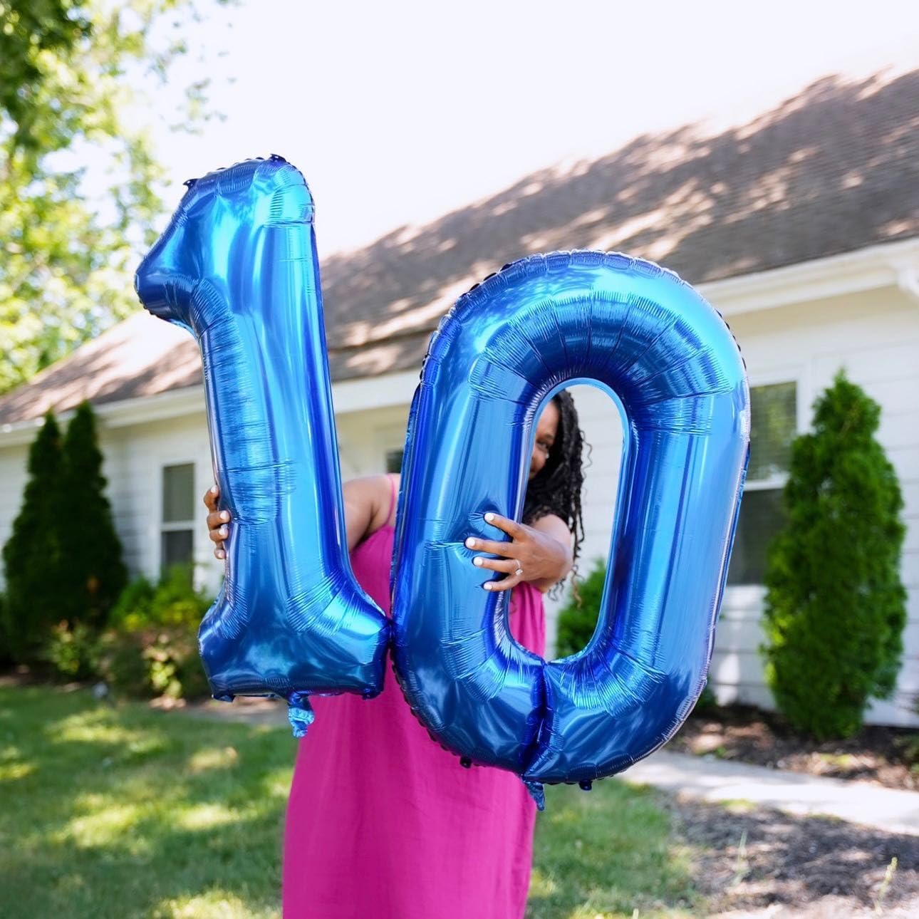 Number Balloons 40 Inch - Navy Blue 0 Balloon for Birthday Decorations | Perfect for Boys and Men