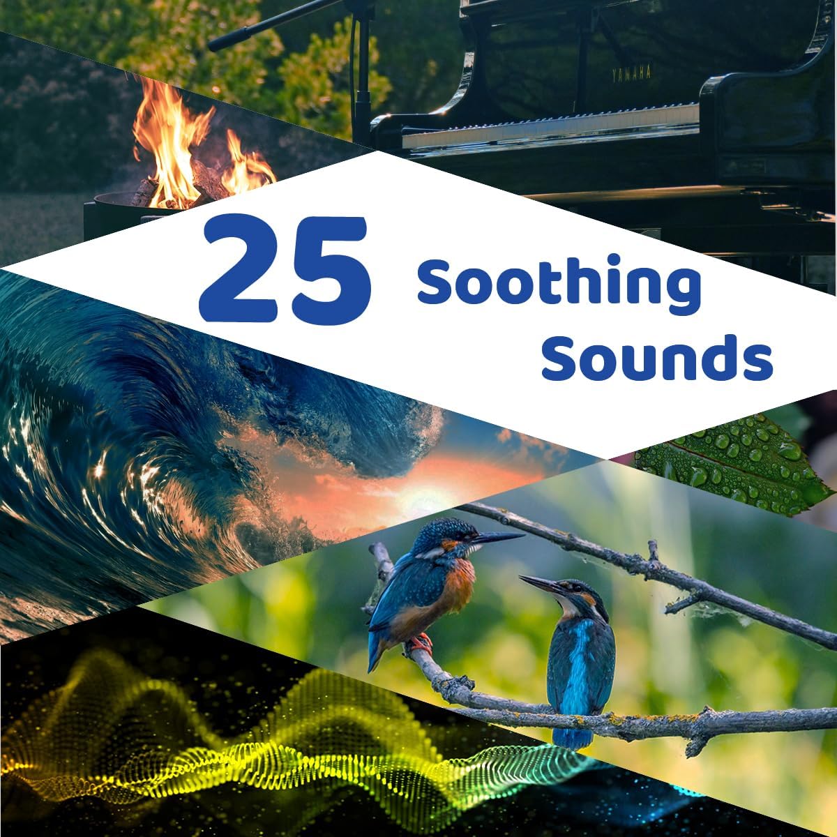 Sleepbox White Noise Machine - 25 Soothing Sounds & 10 Color Night Light | 4 Brightness Levels, 32 Volume Levels, Timer & Memory Function for All Ages
