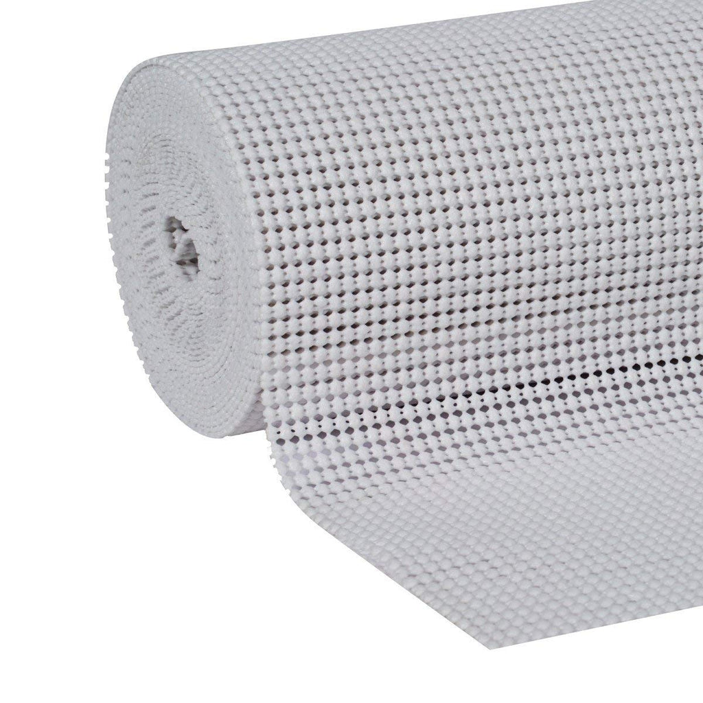 Duck 1344559 Select Grip Easy Non-Adhesive Shelf Liner 12-Inch x 20-Foot, White, 2 Rolls