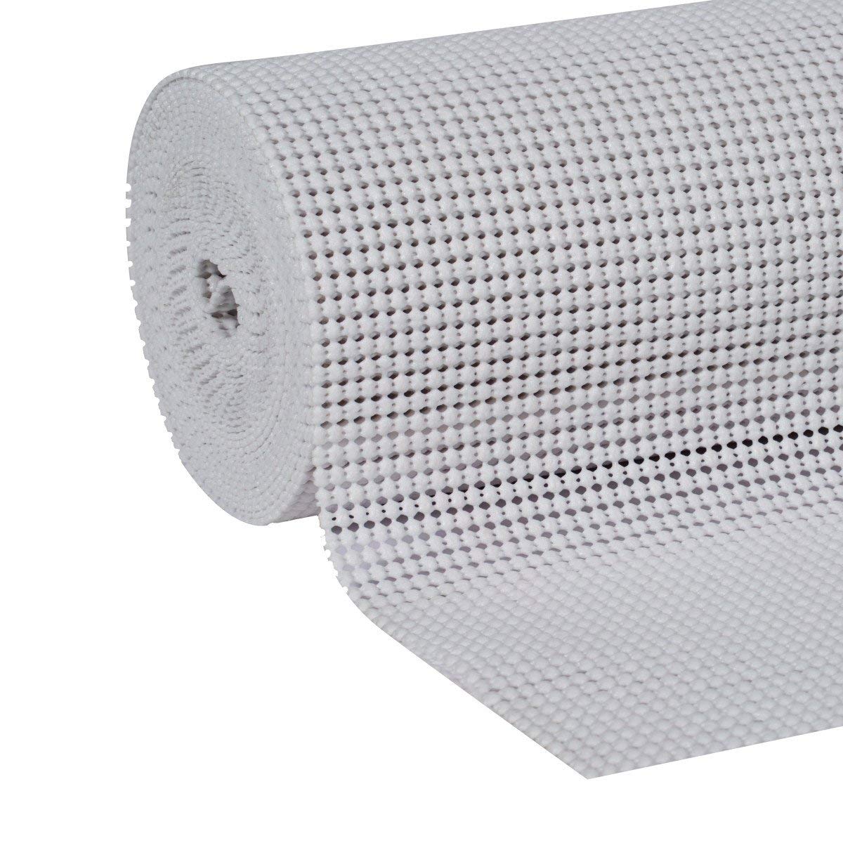 Duck 1344559 Select Grip Easy Non-Adhesive Shelf Liner 12-Inch x 20-Foot, White, 2 Rolls
