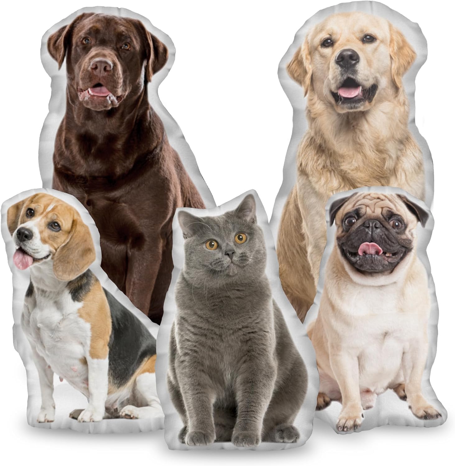 Skiennix Custom Pet Pillow - Personalized Dog & Cat Face Pillow | Unique Pet Memorial Gift for Pet Lovers