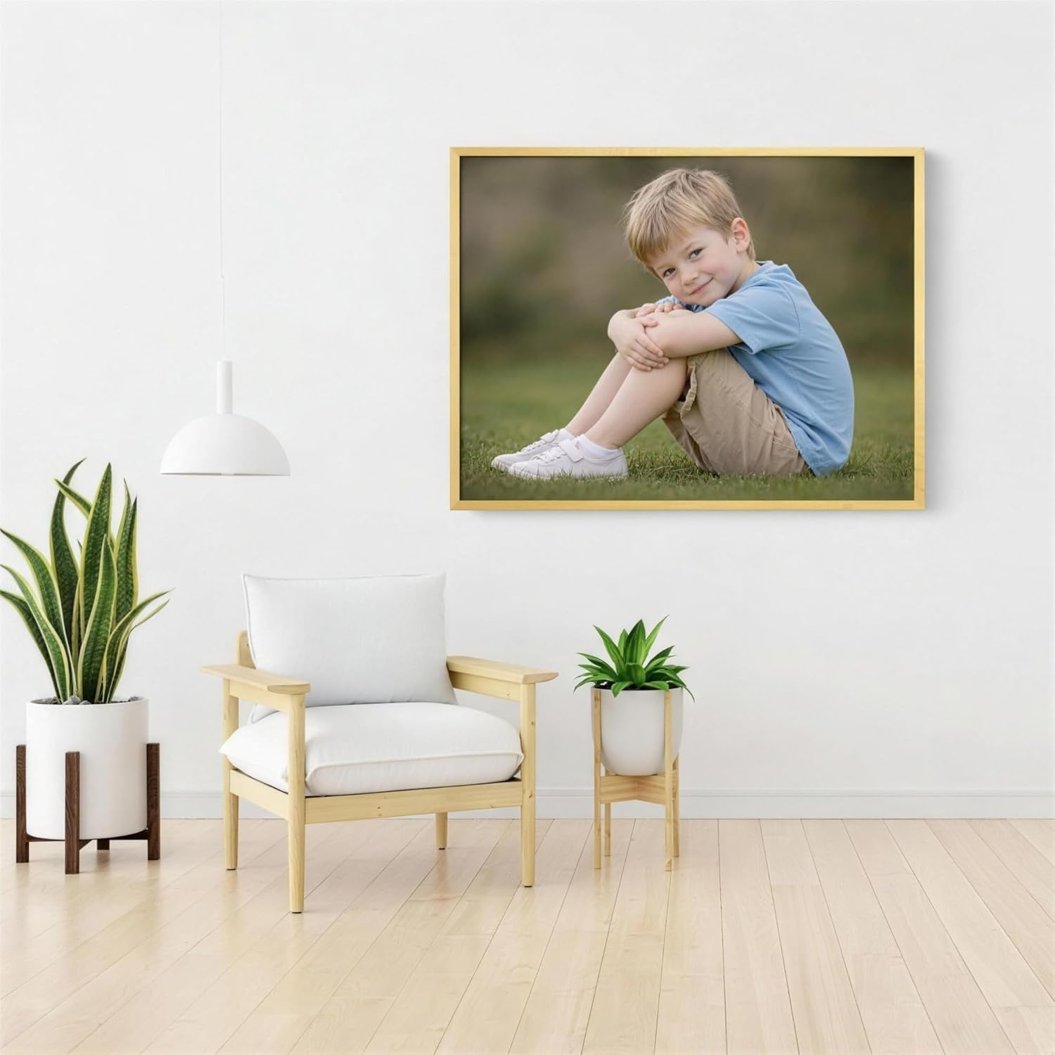Skiennix Personalized Canvas Prints - Stunning Photo on Canvas (Gold, 16x24) for Home Decor & Gifts