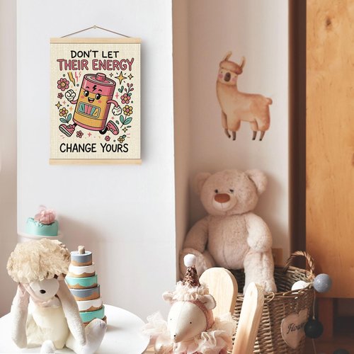 Boat Wades Inspirational Mental Health Wall Art - Motivational Floral Decor for Therapy Offices | 12x16 Inch