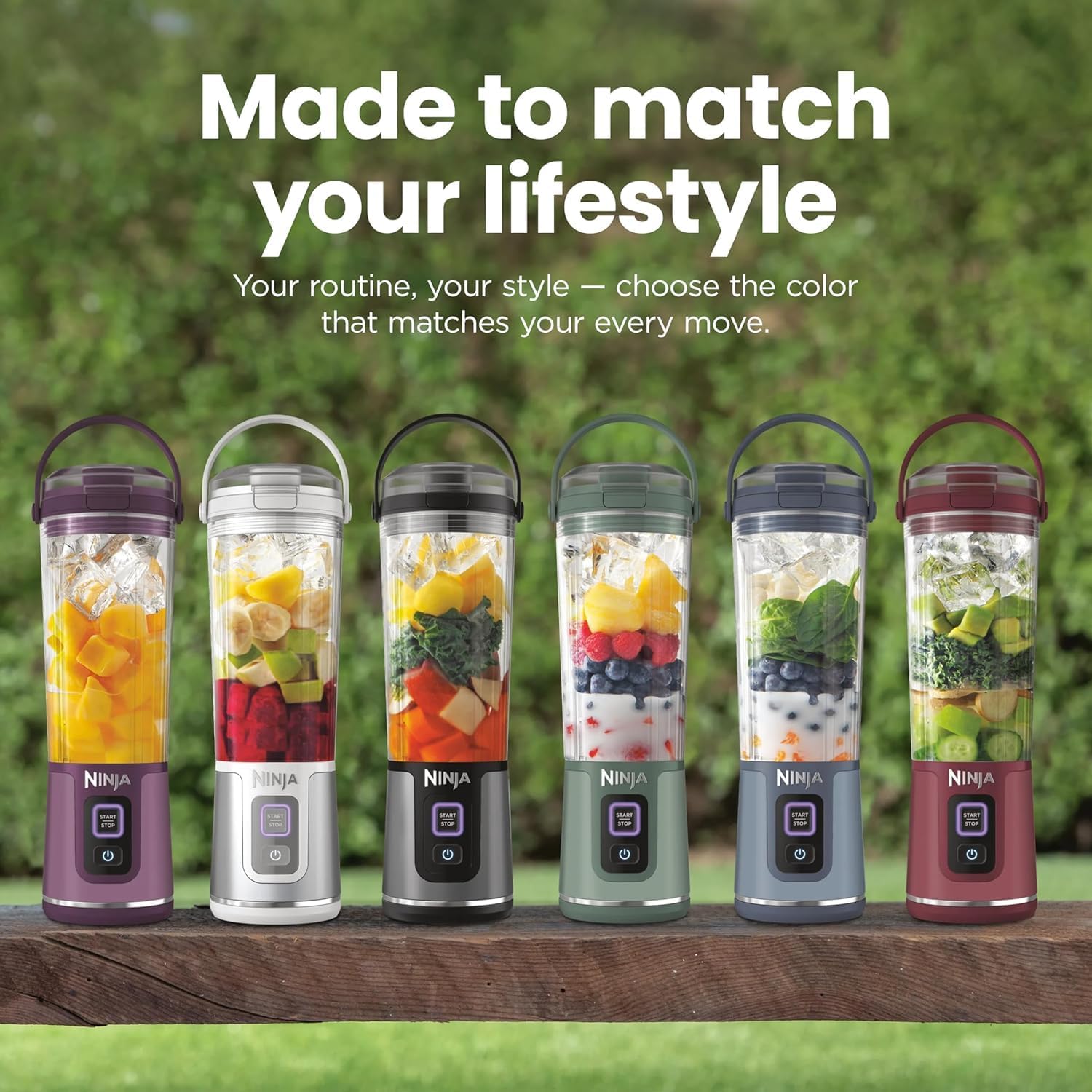 Ninja BC151PR Blast Portable Blender - Cordless 18oz Personal Blender for Smoothies & Shakes | BPA-Free, Leakproof Lid, USB-C Rechargeable
