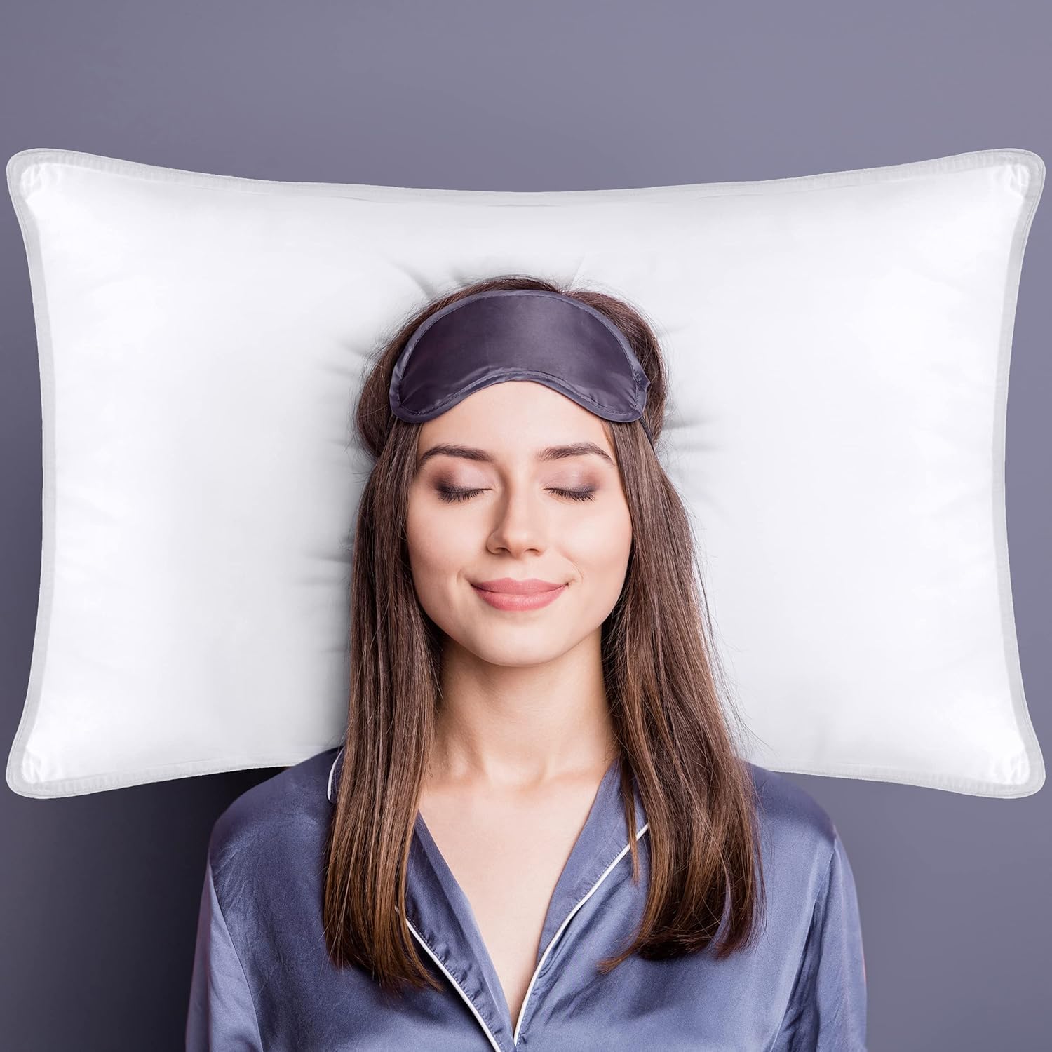 Utopia Bedding Queen Size Bed Pillows - Set of 4 Cooling Hotel Pillows for All Sleep Positions