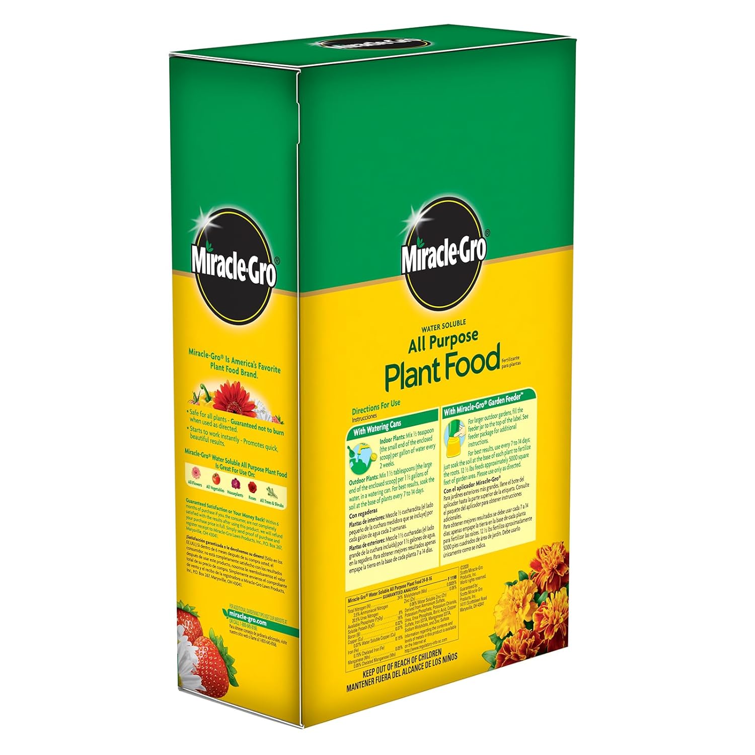 Miracle-Gro Water Soluble Plant Food - All-Purpose Fertilizer for Indoor & Outdoor Plants, 12.5 lbs.