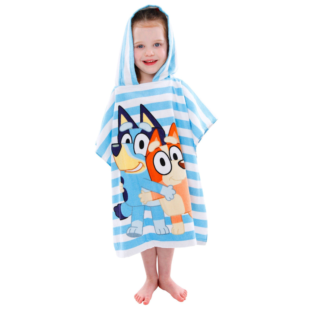 Bluey Towel for Boys or Girls | Hooded Towel Poncho for Kids | Swim Pool and Beach Towels