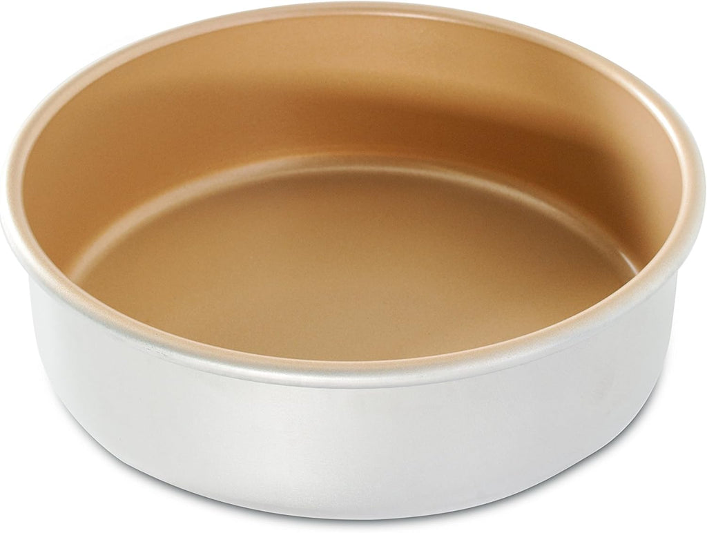 Nordic Ware Naturals Nonstick Round Cake Pan - 8-Inch Durable Bakeware for Perfect Cakes
