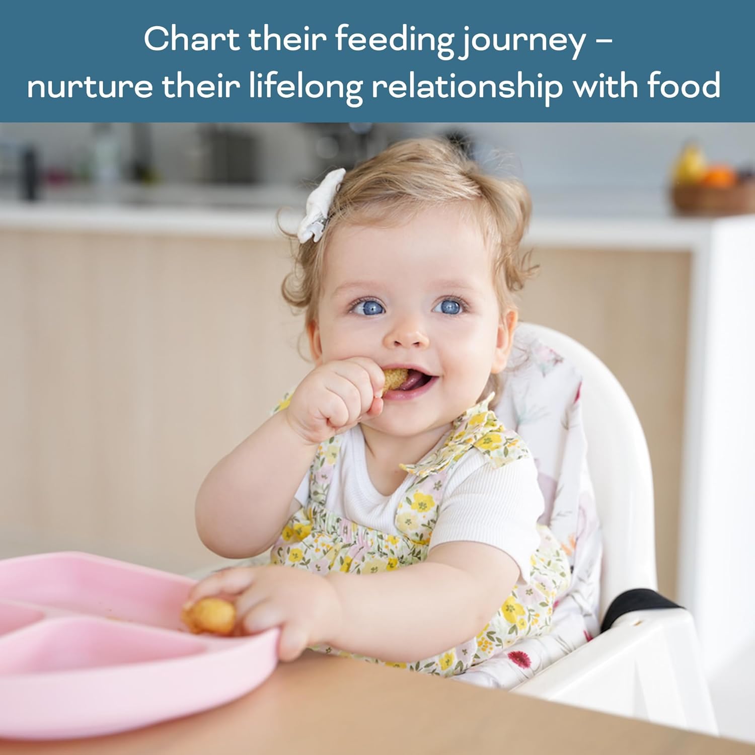 Nibble and Rest Baby's First Foods Tracker - Dry Erase Fridge Magnet & Activity Poster | 25x35cm