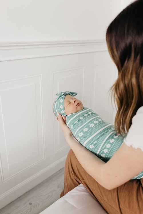 Copper Pearl Large Premium Knit Baby Swaddle Receiving Blanket Knit