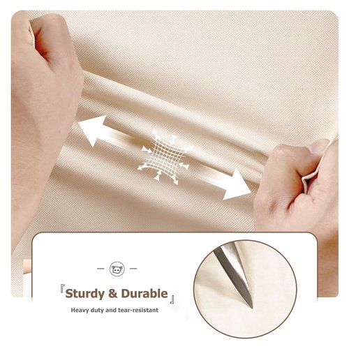 Exokugo Wire Shelf Cover,600D Heavy Duty 100% Waterproof Shelf Covers for Wire Shelving,Outdoor Storage Shelves Cover for Metal Rack,36" W x 18" D x 72" H,Beige & Brown