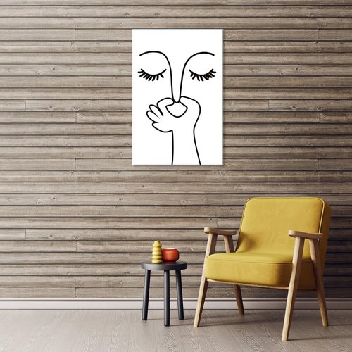 Funny Bathroom Wall Art - Humorous Black and White Poster for Guest Toilets | Unframed 16x24 Inch