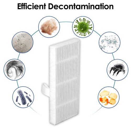 (10 Pack) C20 Omni Replacement HEPA Filters Compatible With Eufy C20 Omni Robotic Vacuum Cleaner, Replacement Parts Filters, Omni C20 Filter Accessories, Upright Filter, Canister Filter