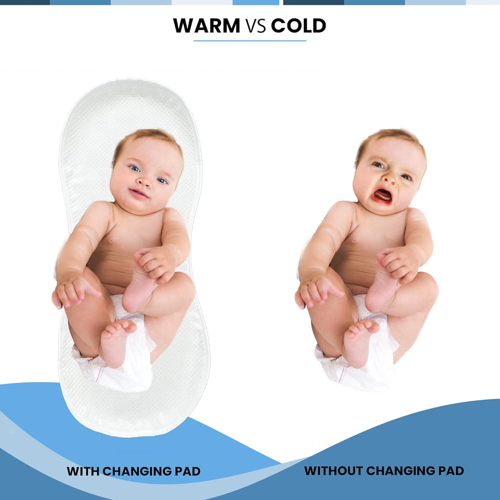 Peanut Changer | Super Soft Changing Pad Liners - Thicker, Waterproof & Machine Washable - 3 Pack