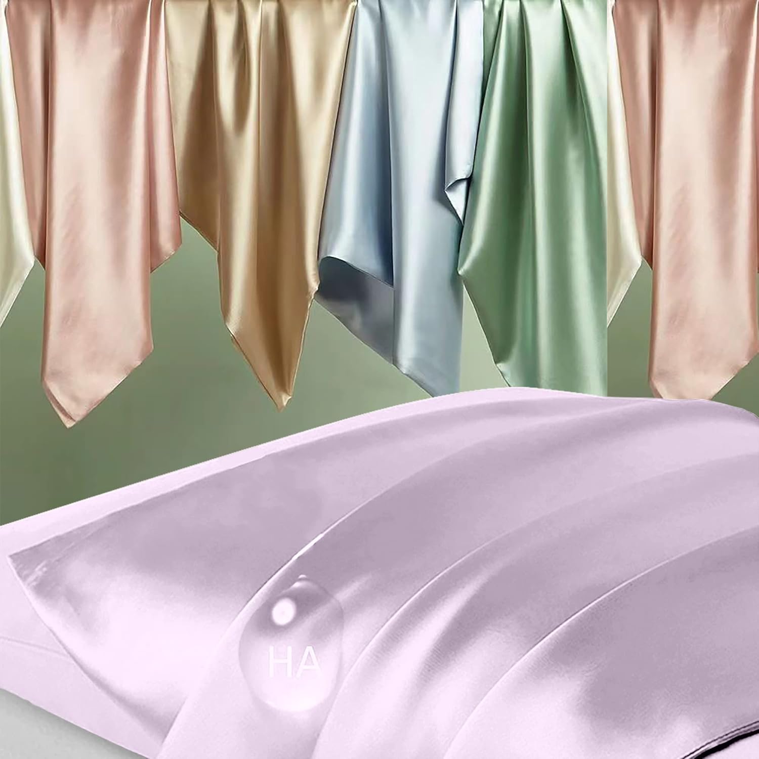 Mulberry Silk Pillowcase by Skiennix - Anti-Acne Cooling Beauty Sleep | Queen Size Lavender