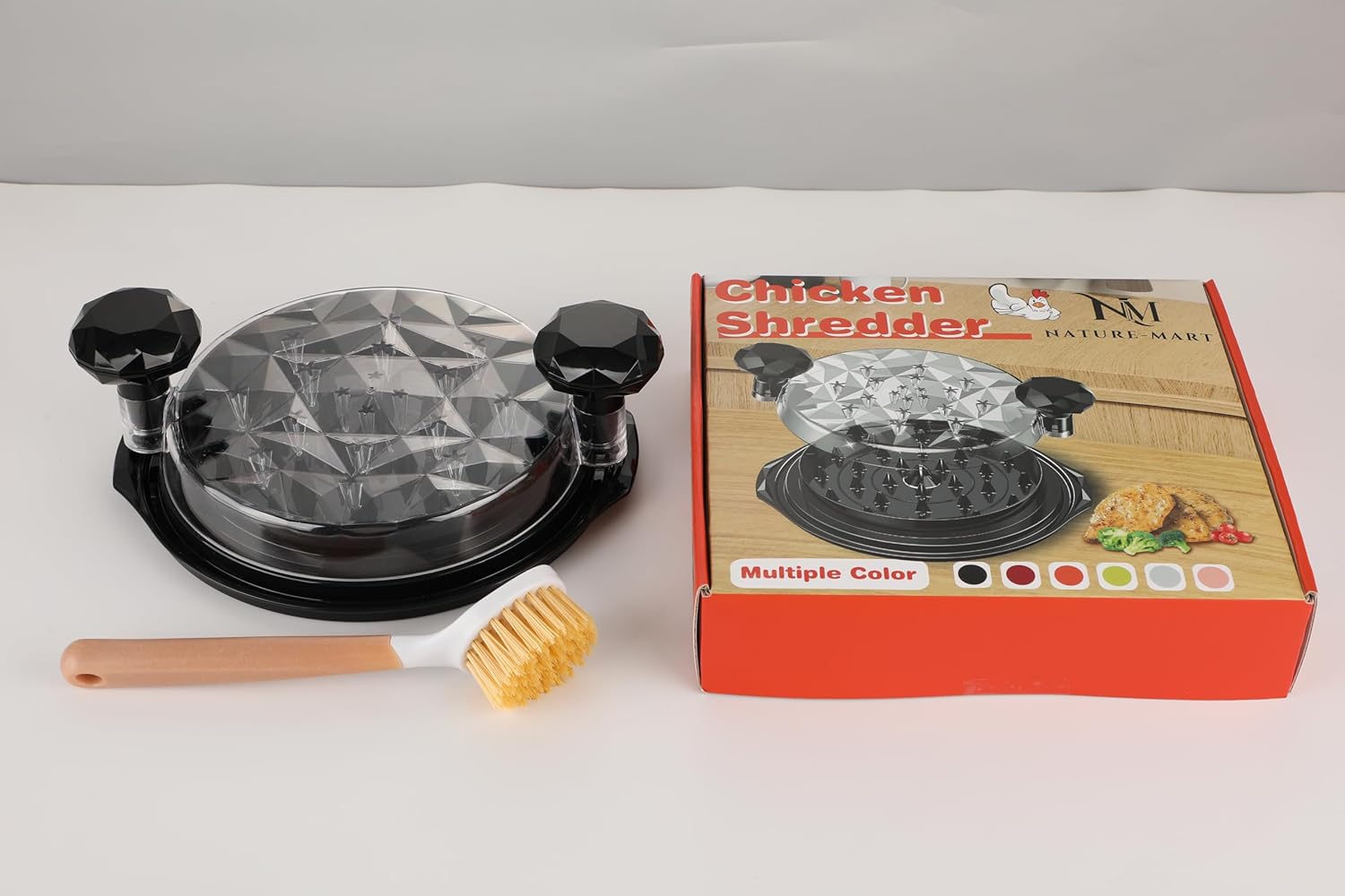 Skiennix Chicken Shredder - Eco-Friendly Large Meat Shredder Tool with Ergonomic Handle | BPA-Free, Black