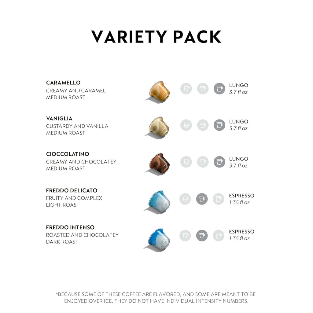Nespresso Barista Variety Pack - 100-Count Original Line Espresso Coffee Pods