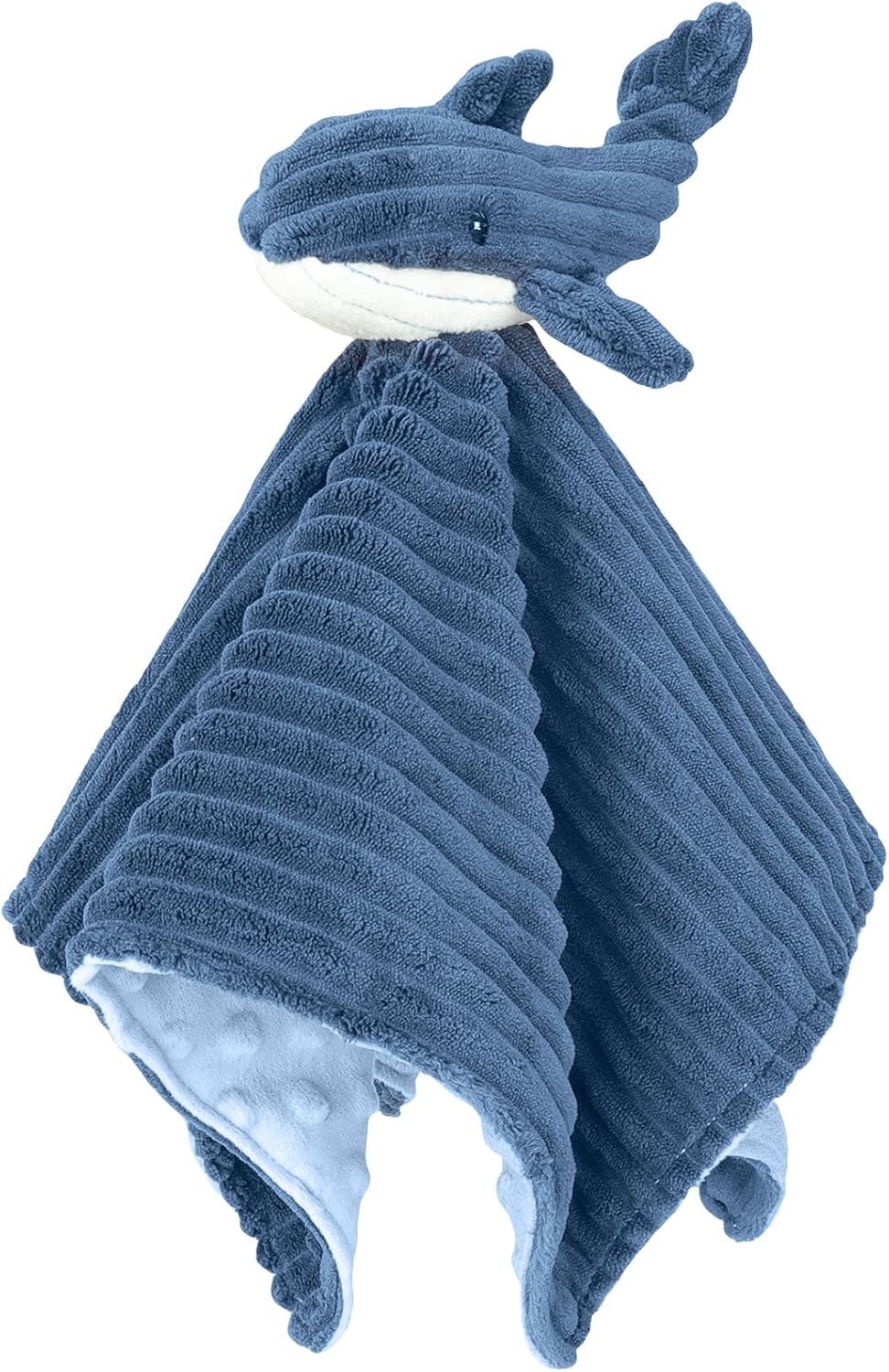 Skiennix Baby Security Blanket - Soft Lovey Whale Snuggle Toy for Newborns & Toddlers | Blue 15 Inch