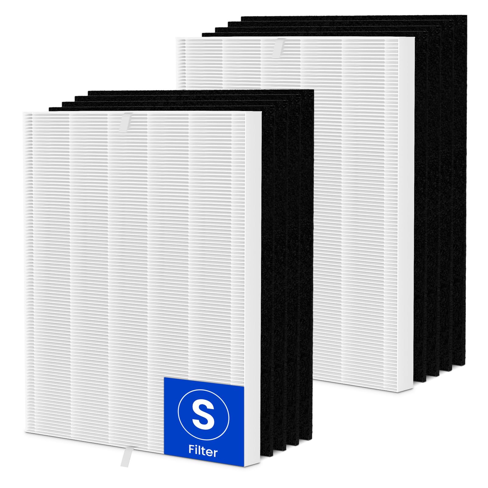 Future Way 2-Pack C545 Replacement Filter S Kit Compatible with Winix C545 Air Purifier, 2 H13 True HEPA Filter + 8 Activated Carbon Filters, Replace 1712-0096-00