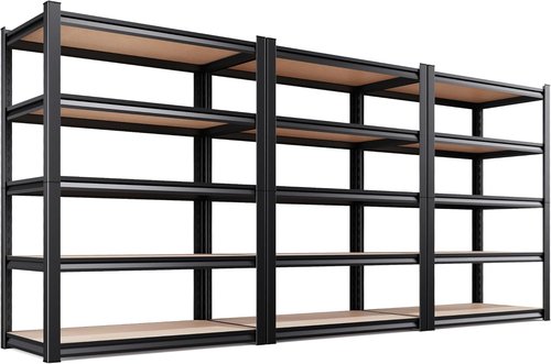 **Heavy Duty Metal Shelving Unit by [Brand Name] - Adjustable 5-Tier Garage Storage Rack | 2050 lbs Capacity, 71"x46"x18"**