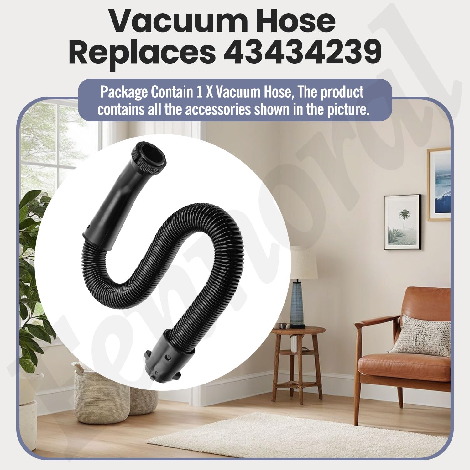 43434239 Vacuum Hose Compatible with Hoover PortaPower Dialamatic Vacuum for C2094 CH30000 Commercial Shoulder Vac Models