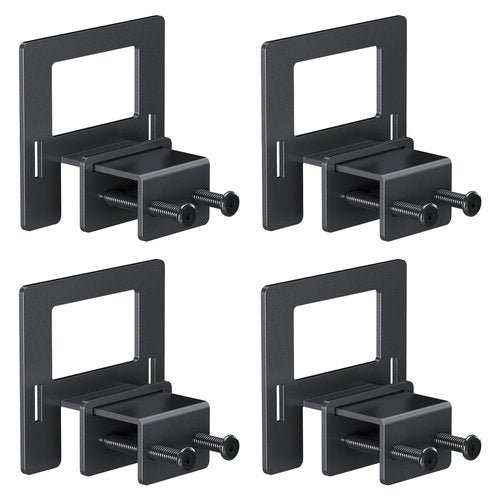 YIADDTION Non Slip Mattress Gaskets for Metal Bed Frame, Mattress Holder in Place Gripper, Adjustable Mattress Retainer Bar, Keep Mattress from Sliding Gripper, 4 PCS, Black