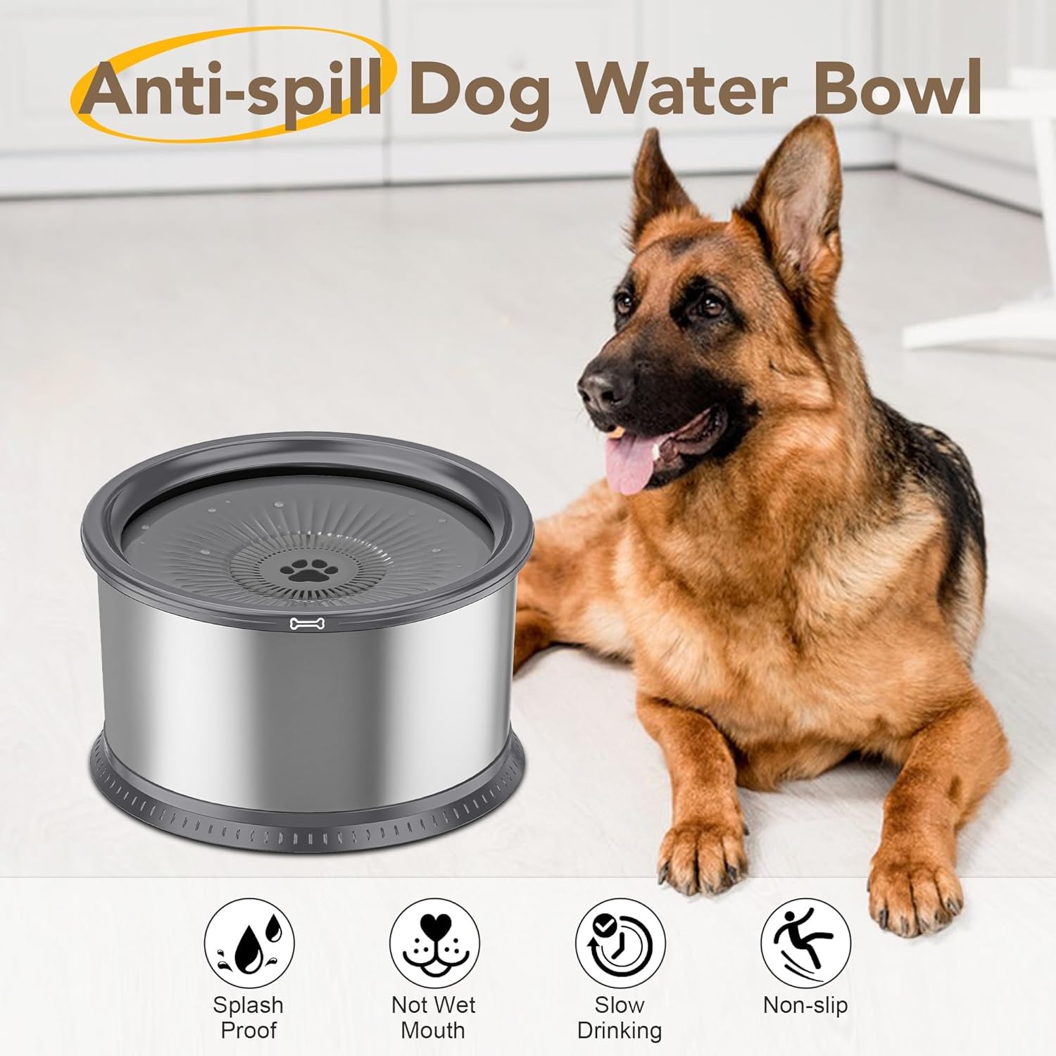 Twinsing 5PCS Replacement Filters for 4.5L/1.2Gal and 6.5L/1.6 Gal Dog Water Bowl