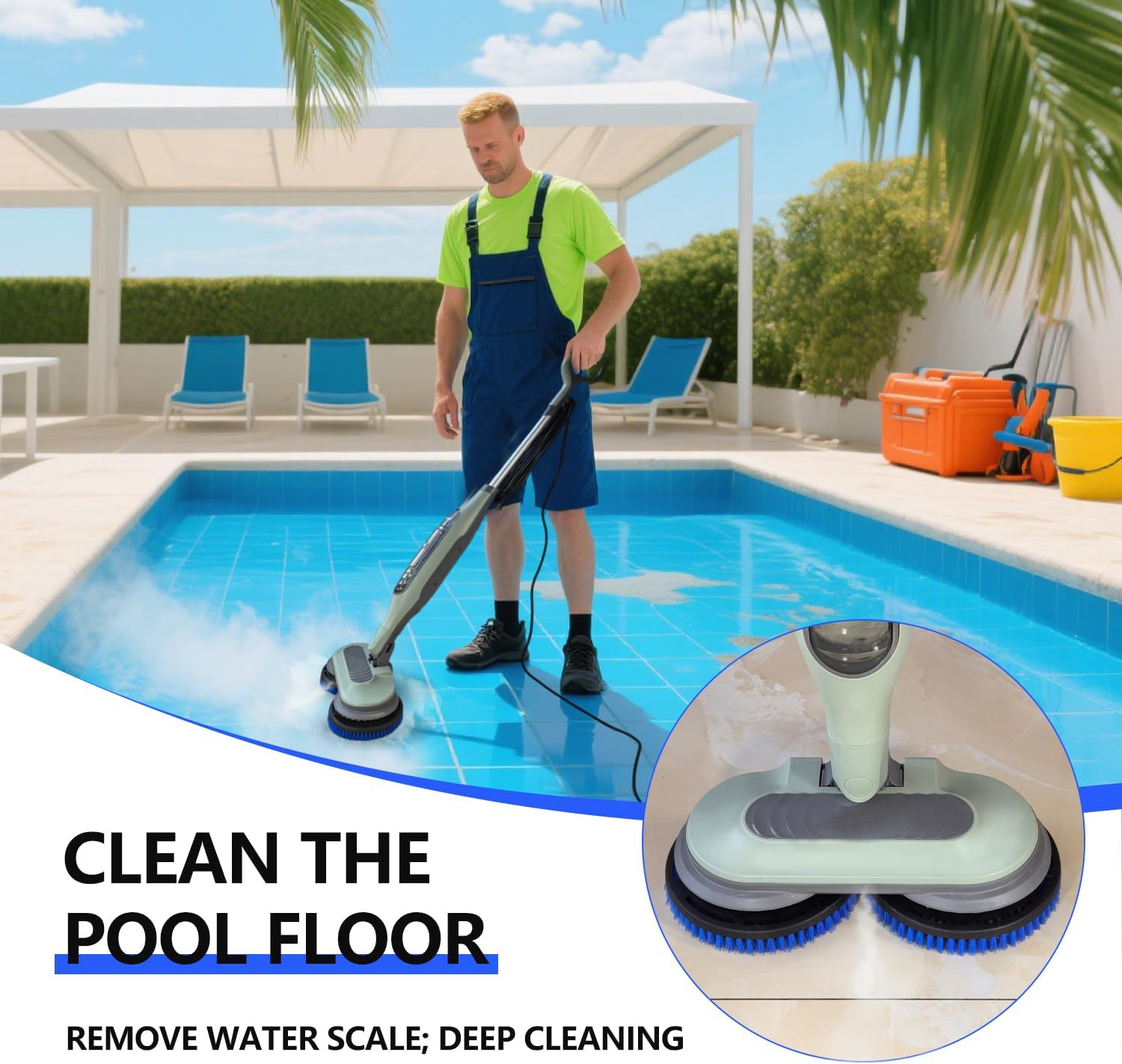 Shark Steam Mop Pads - Replacement Brush Head for S7000/S7001/S8201 Series | Nylon Bristles for Deep Cleaning Hardwood & Tile Floors
