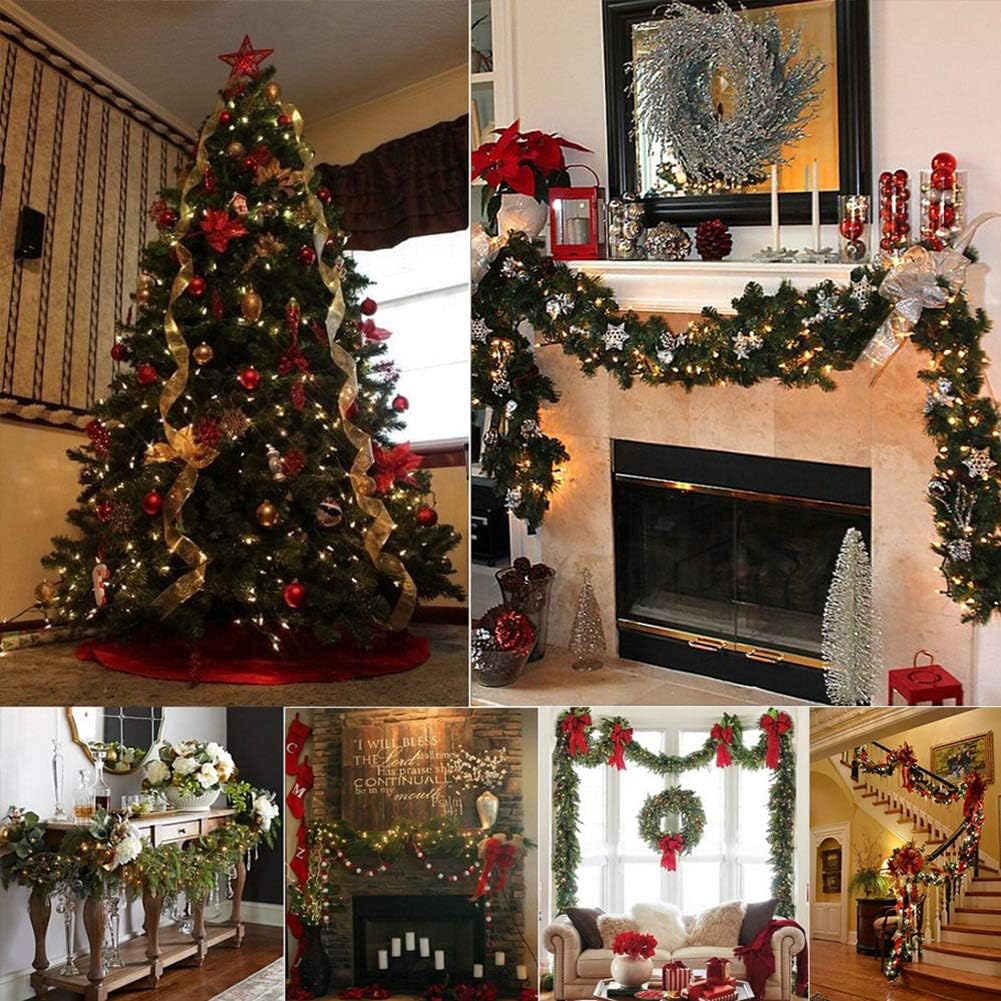 Woohaha Christmas Lights - 2 Pack 13ft 50 Count Warm White Mini String Lights | Connectable Indoor/Outdoor Decor